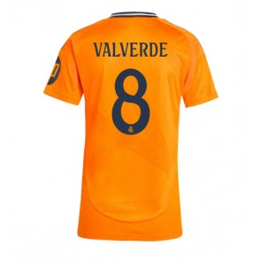 Real Madrid Federico Valverde #8 Udebanetrøje Dame 2024-25 Kort ærmer